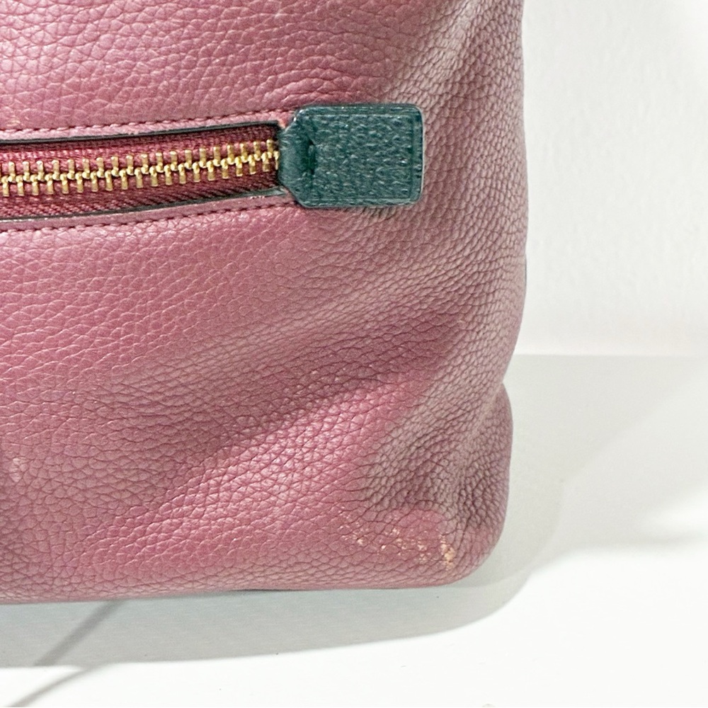 Coach Evie Backpack In Colorblock Leather Gold Brass Hardware Purse - Picture 2 of 8